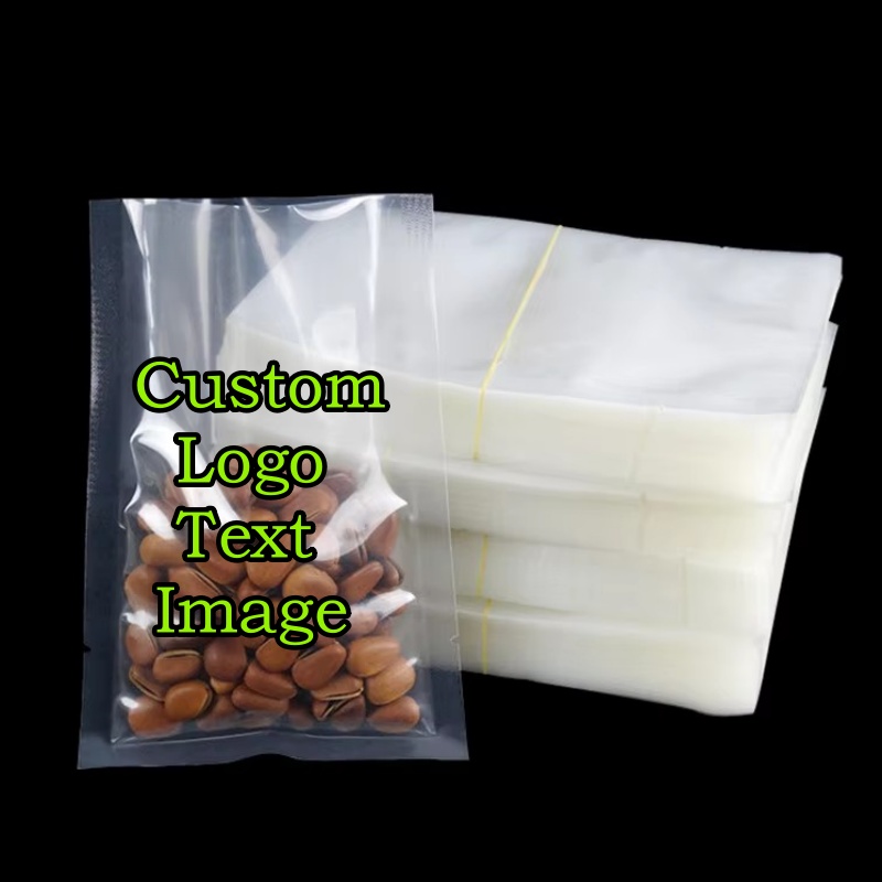 100PCS Sacos Plásticos Transpa - Logo Food Snack avaliação e preço